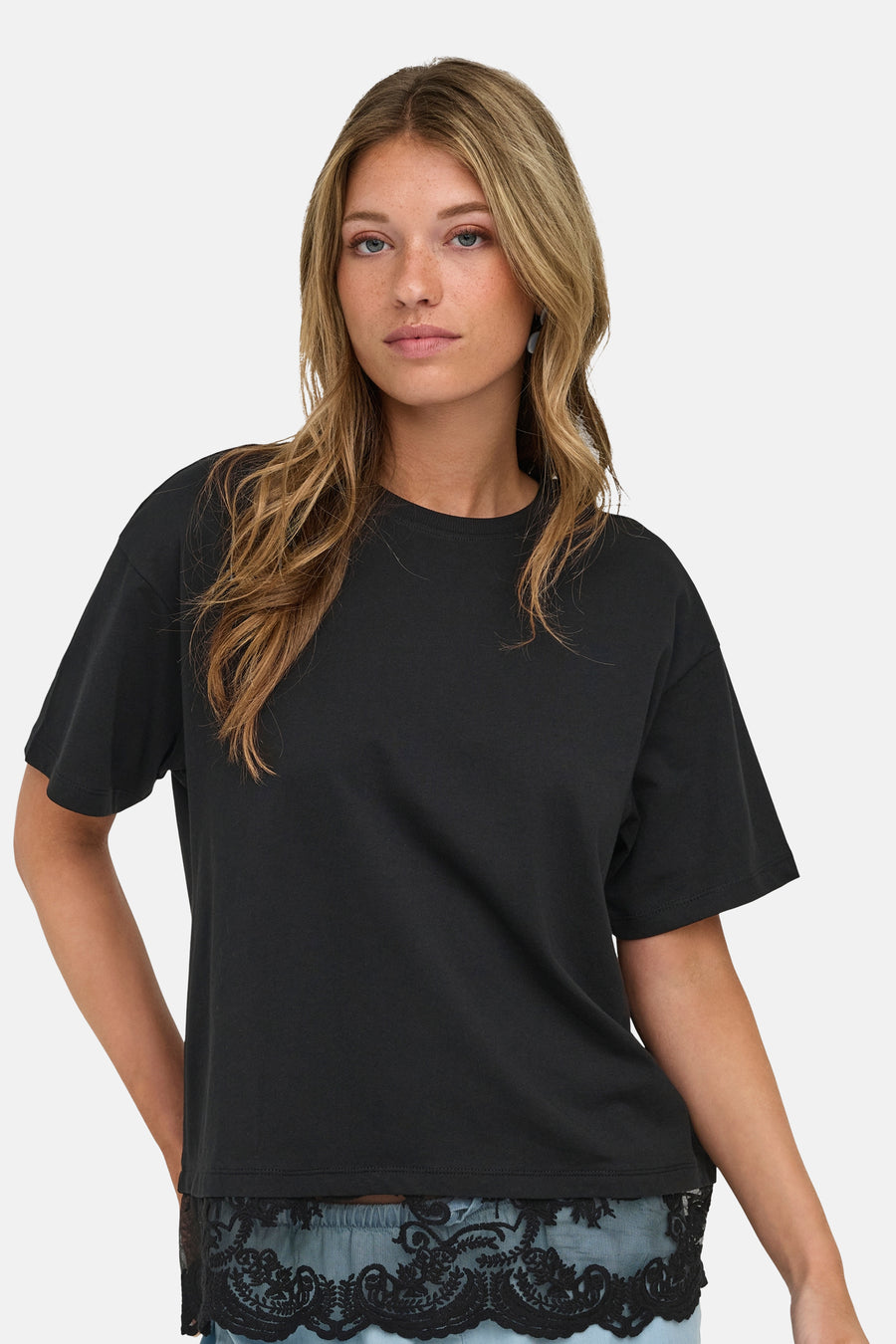Top uni manche courte noir - ONLY®