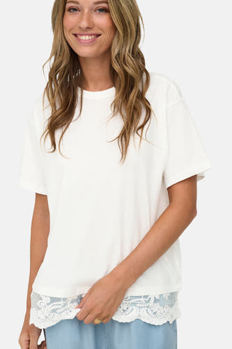 Top uni manche courte blanc - ONLY®