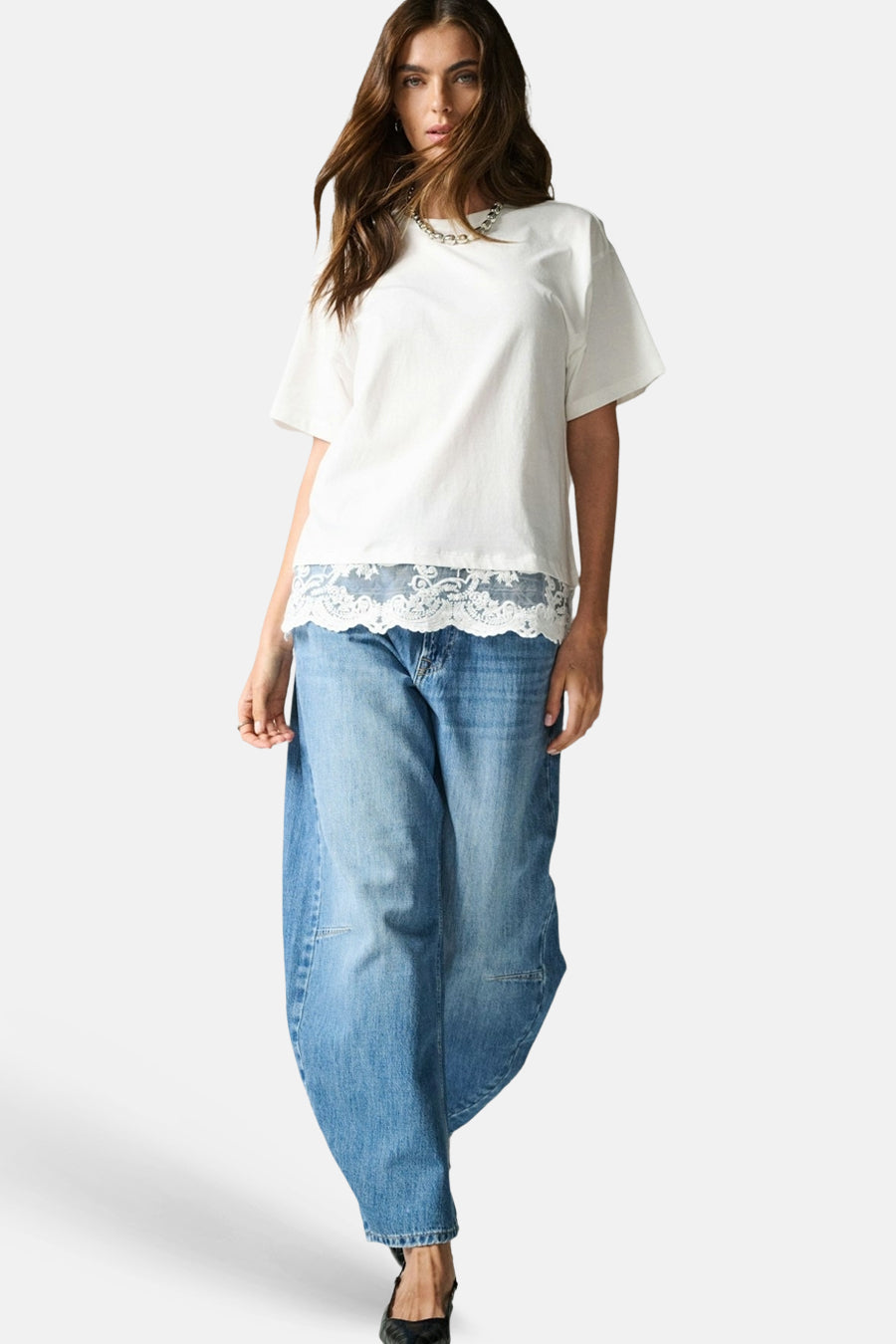 Top uni manche courte blanc - ONLY®