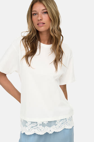 Top uni manche courte blanc - ONLY®
