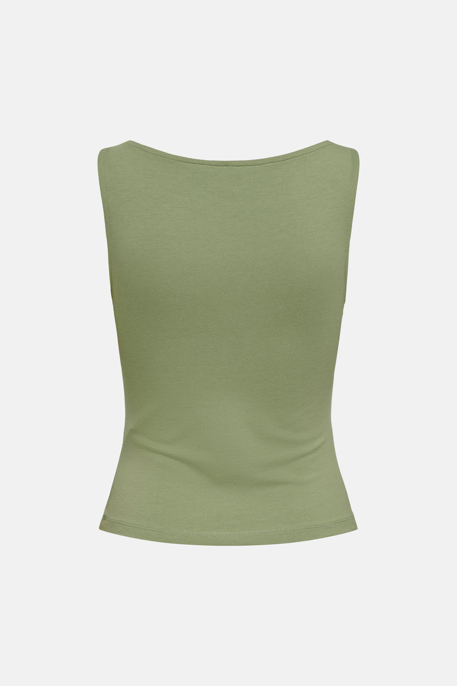 Haut sans manches vert ONLY®, encolure bateau au dos.