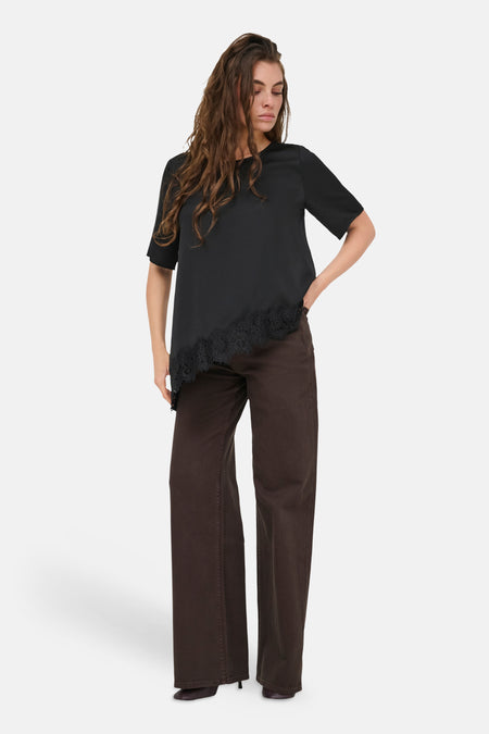 Top uni manche courte noir - JDY