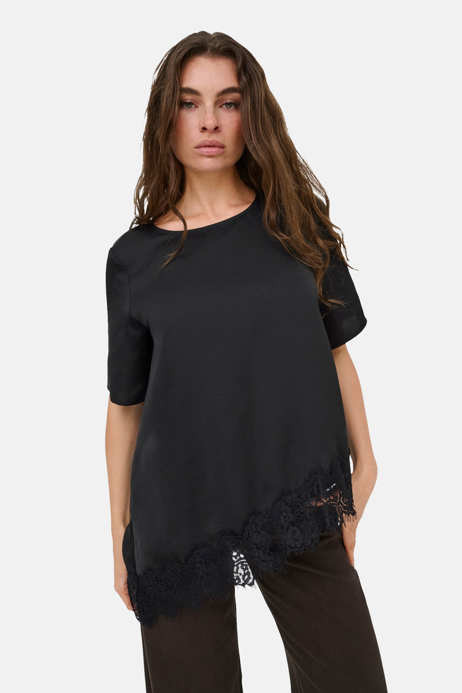 Top uni manche courte noir - JDY
