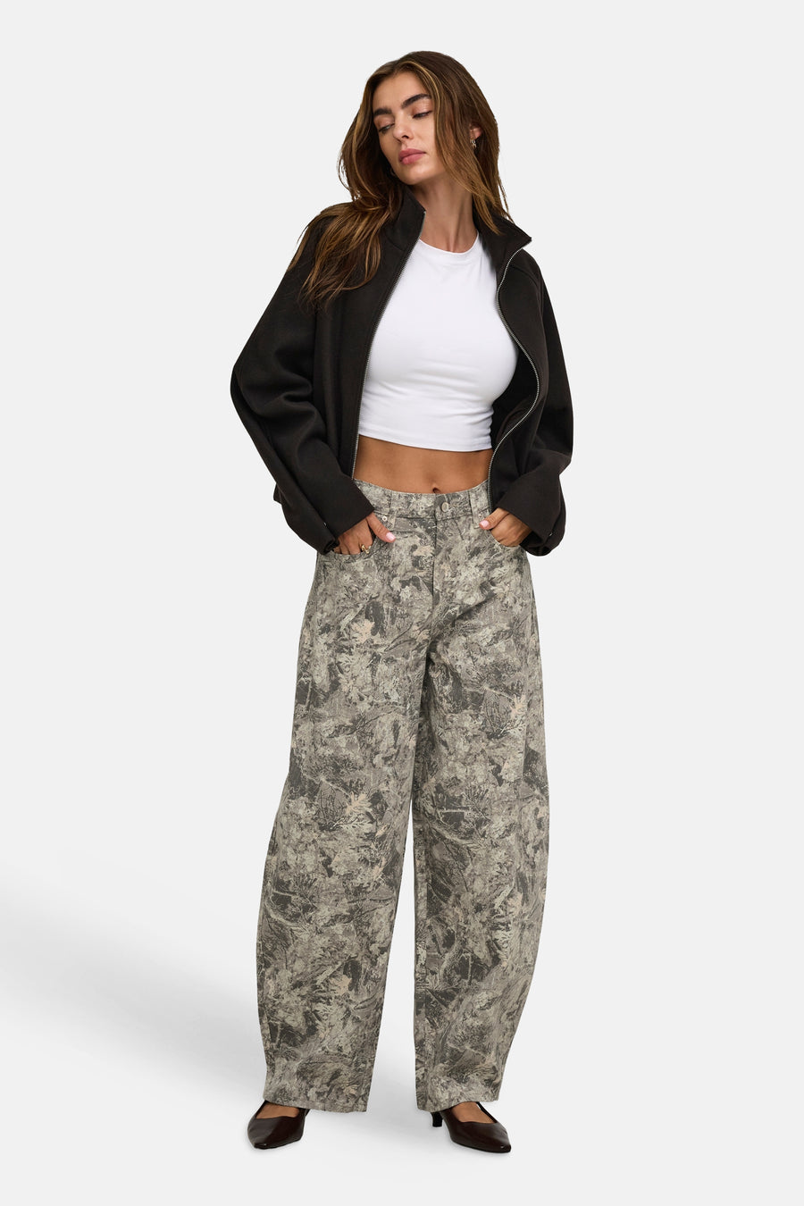Pantalons 5 poches vert - ONLY®