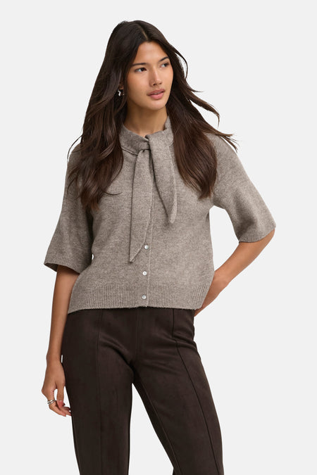 Pull col O - Taupe Gray