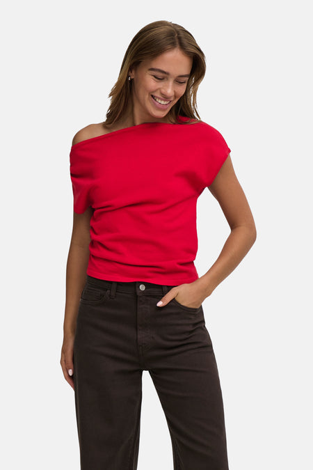Pulls à manches courtes rouge - JDY