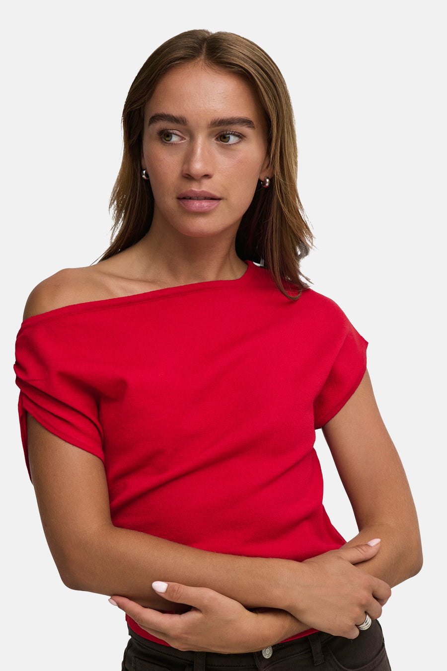 Pulls à manches courtes rouge - JDY