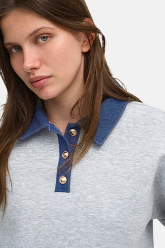 Sweat col O gris - ONLY®