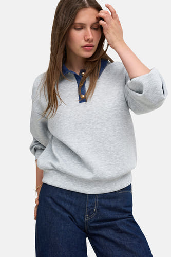 Sweat col O gris - ONLY®