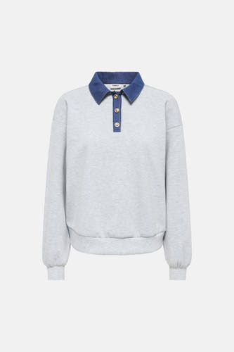 Sweat col O gris - ONLY®