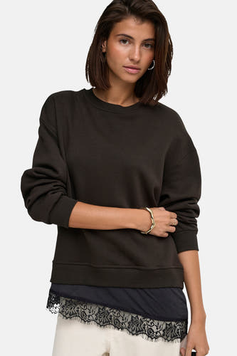 Sweat col O brun - JDY