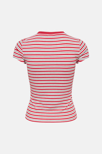 T-shirt (manches courtes) rouge - JDY