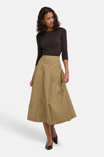 Top uni manche longue brun - JDY