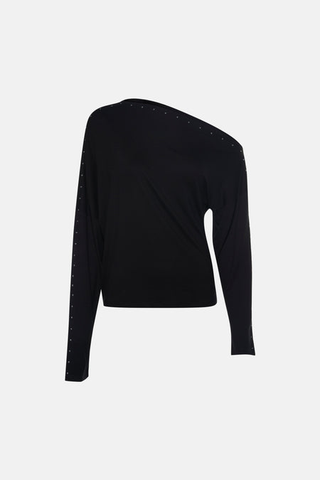 Top uni manche longue noir - ONLY®