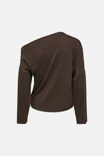 Top uni manche longue brun - ONLY®