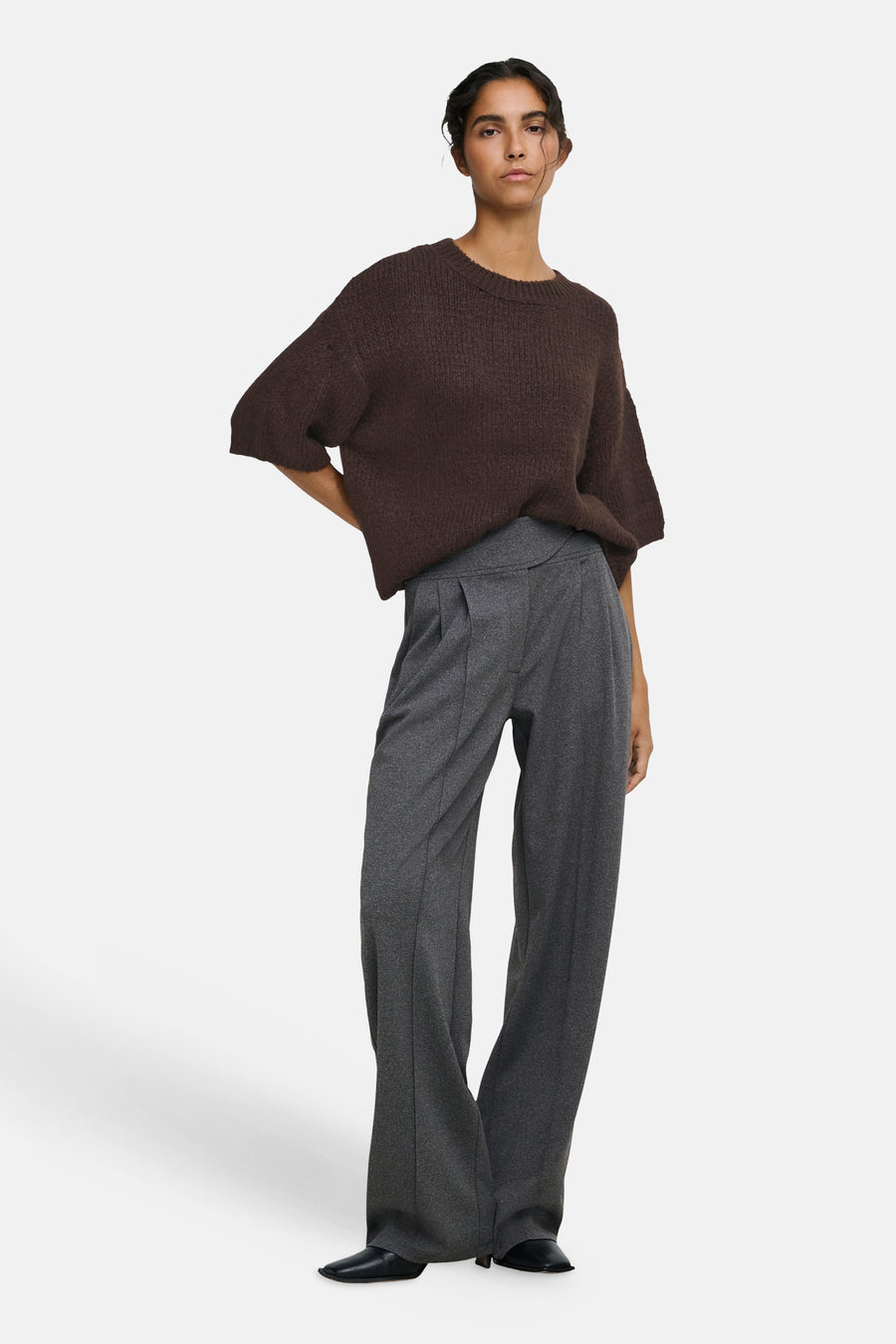 Pull col O brun - JDY