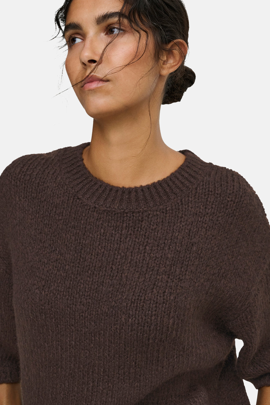 Pull col O brun - JDY