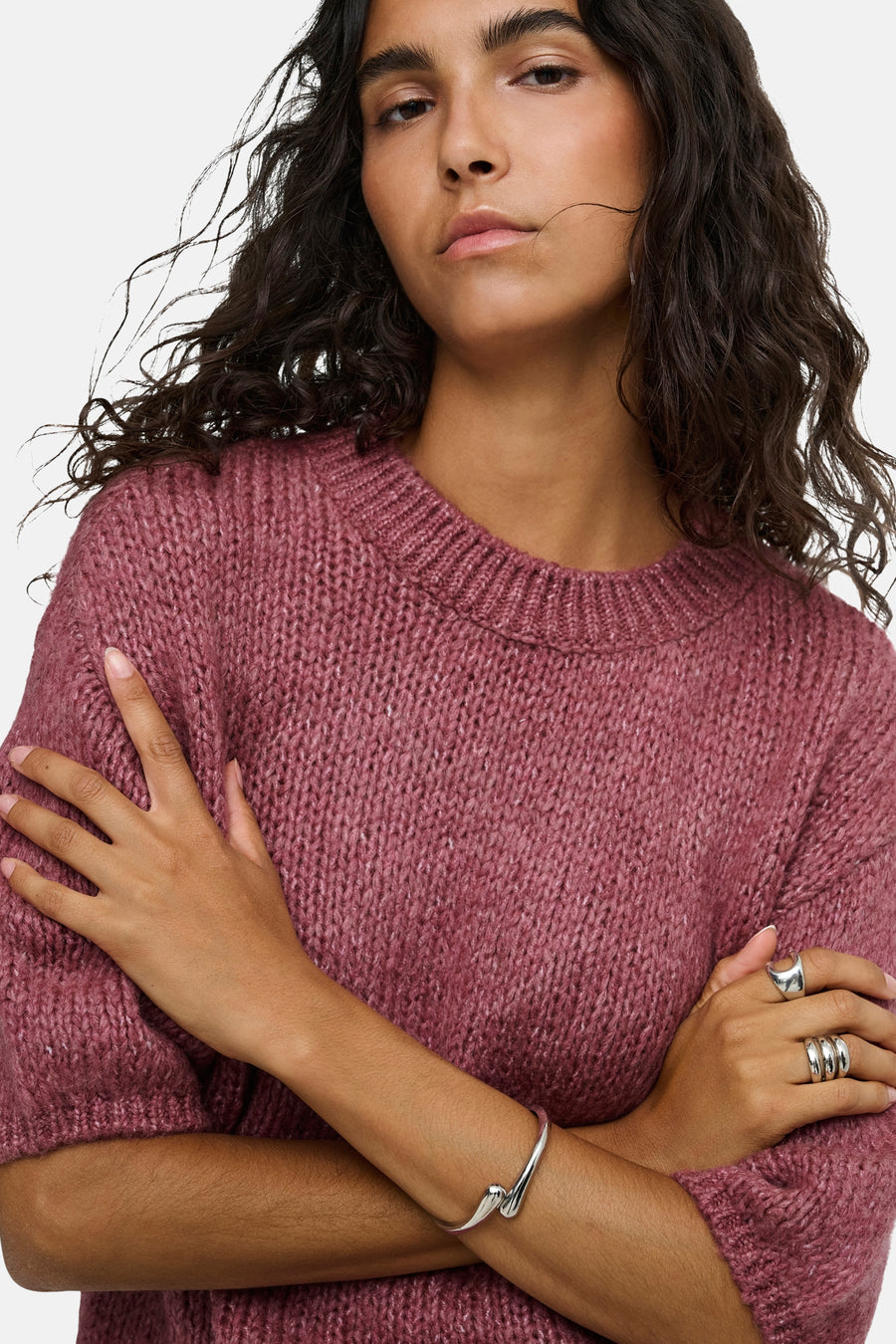 Pull col O rose - JDY