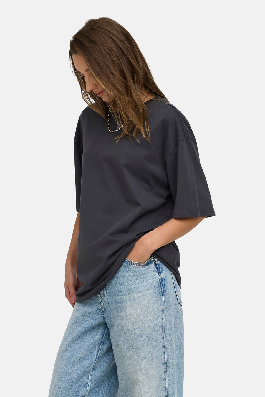 Top uni manche courte gris - ONLY®