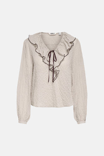 Blouse à manches longues - écru