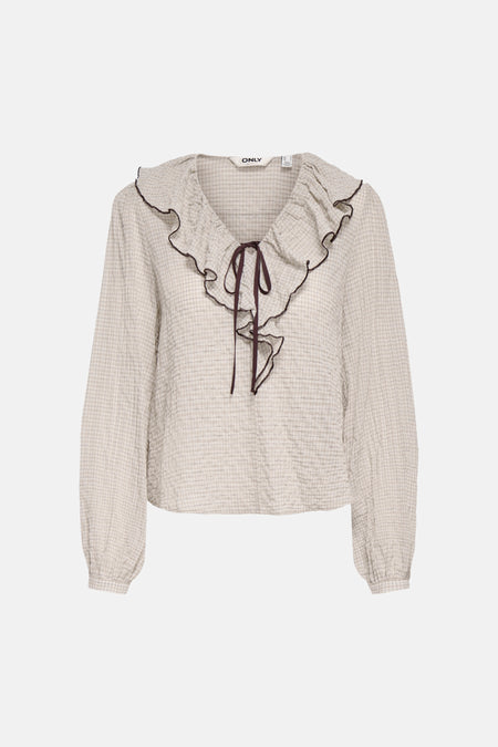 Blouse à manches longues - écru