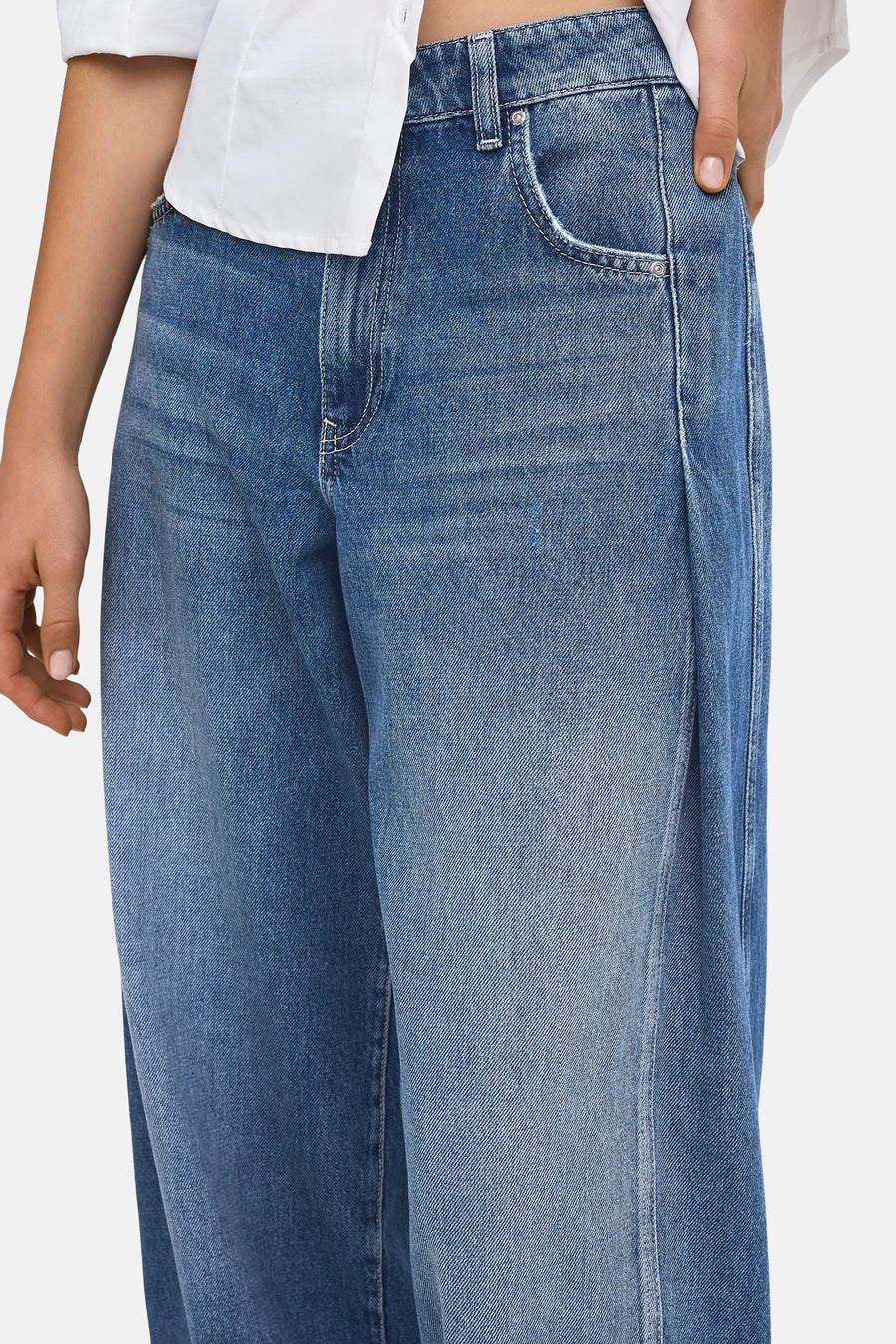 Jeans wide mid blue denim - ONLY®