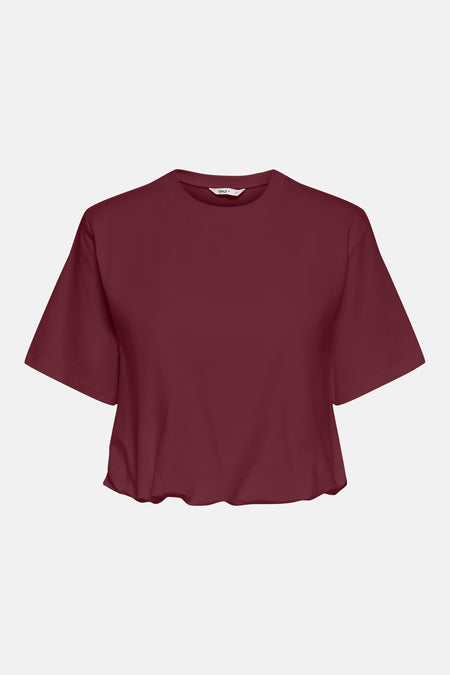 Top uni manche courte rouge - ONLY®