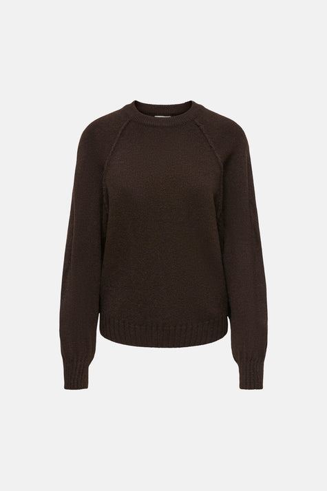 Pull col O - brun