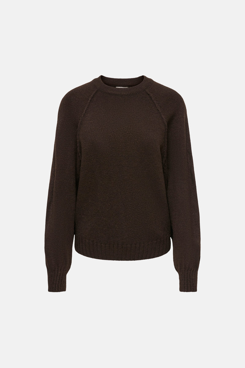 Pull col O - brun