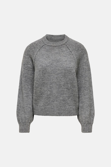Pull col O - gris