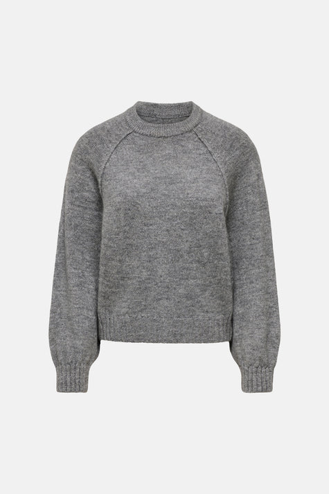 Pull col O - gris