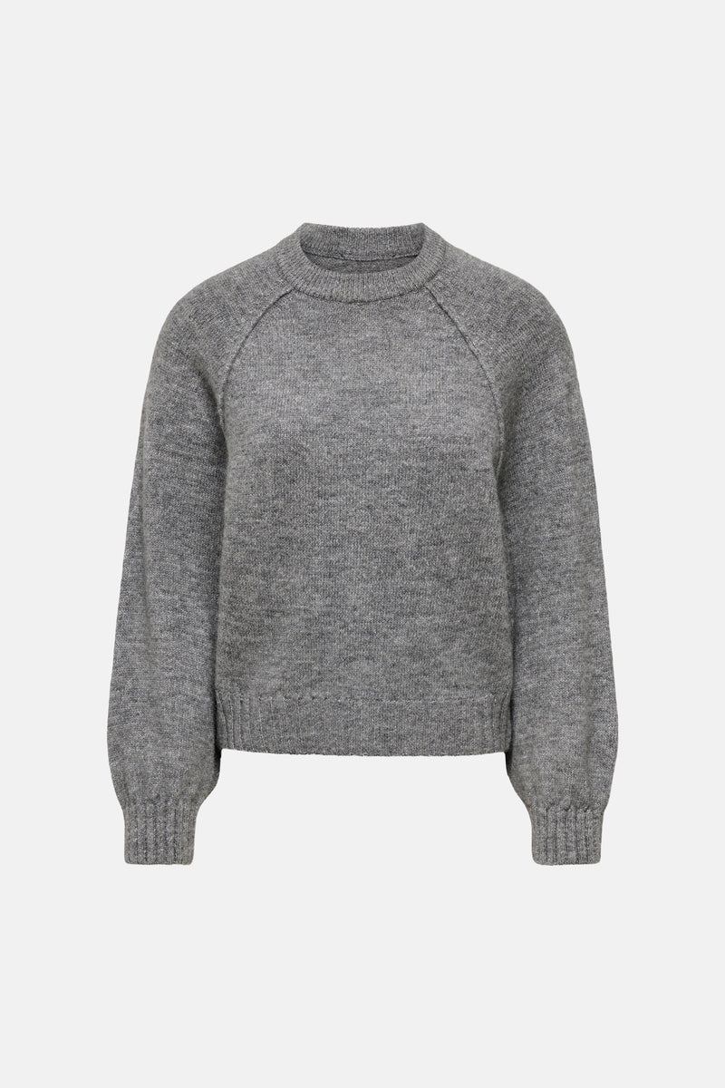 Pull col O - gris