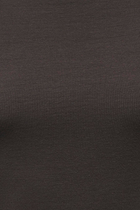 Top uni manche longue brun - JDY