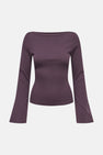 Top uni manche longue mauve - JDY