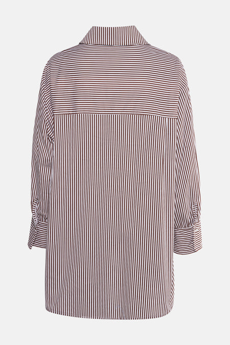 Blouse à manches longues - brun