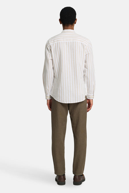 Chemise &agrave; manches longues - beige