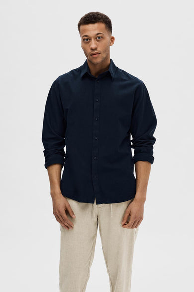 Chemise &agrave; manches longues - bleu