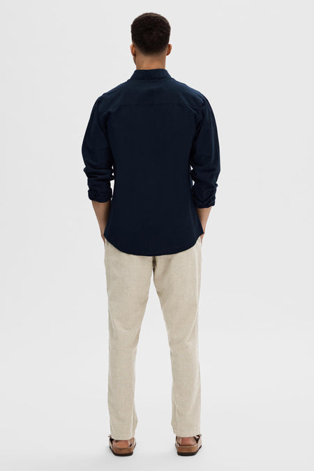 Chemise &agrave; manches longues - bleu