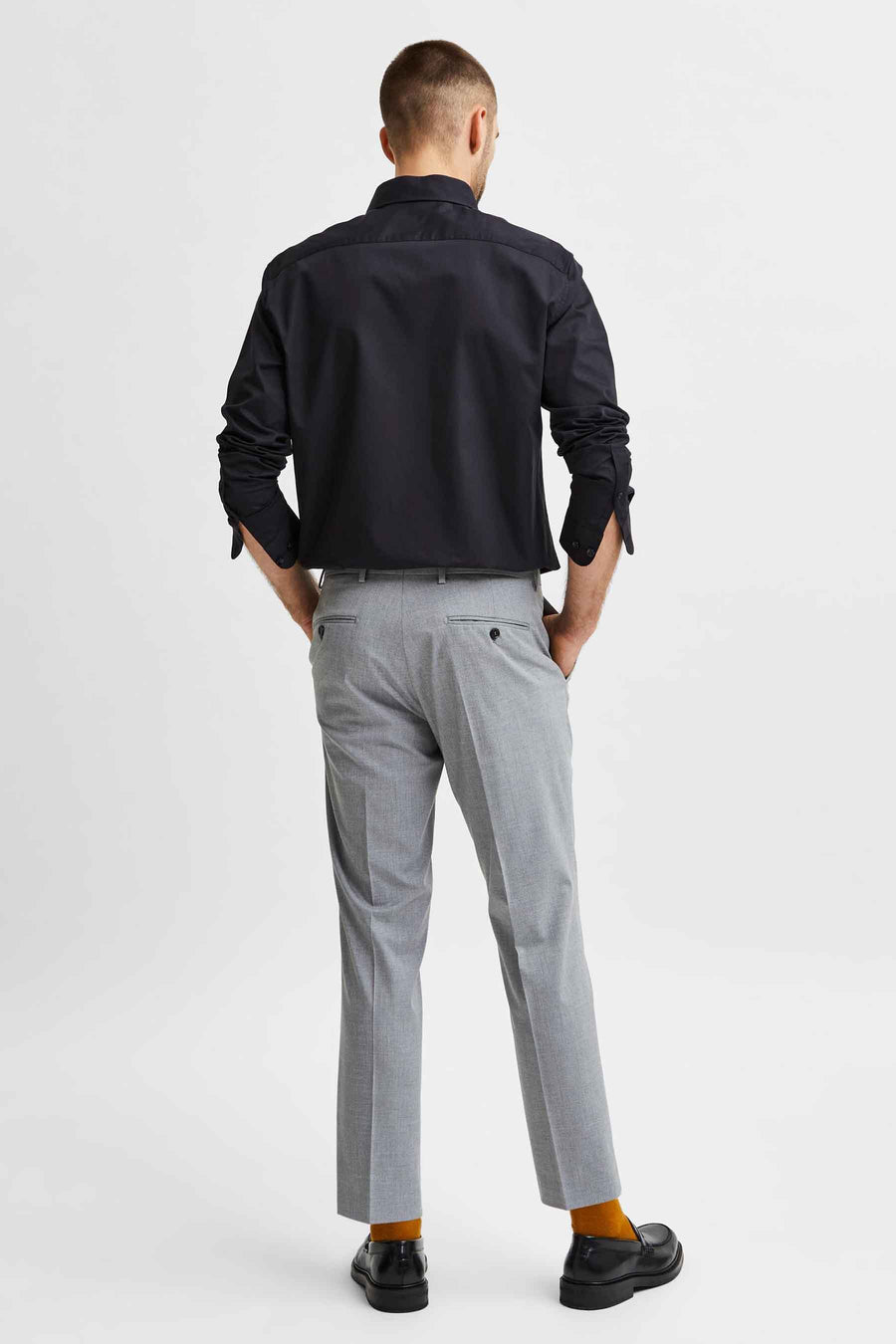 Chemise &agrave; manches longues - noir - SELECTED