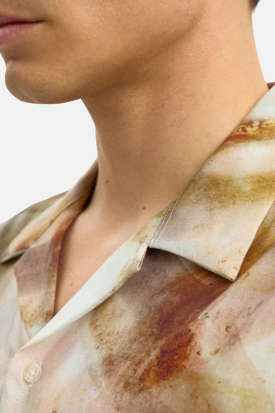 Chemise à manches courtes - brun - SELECTED