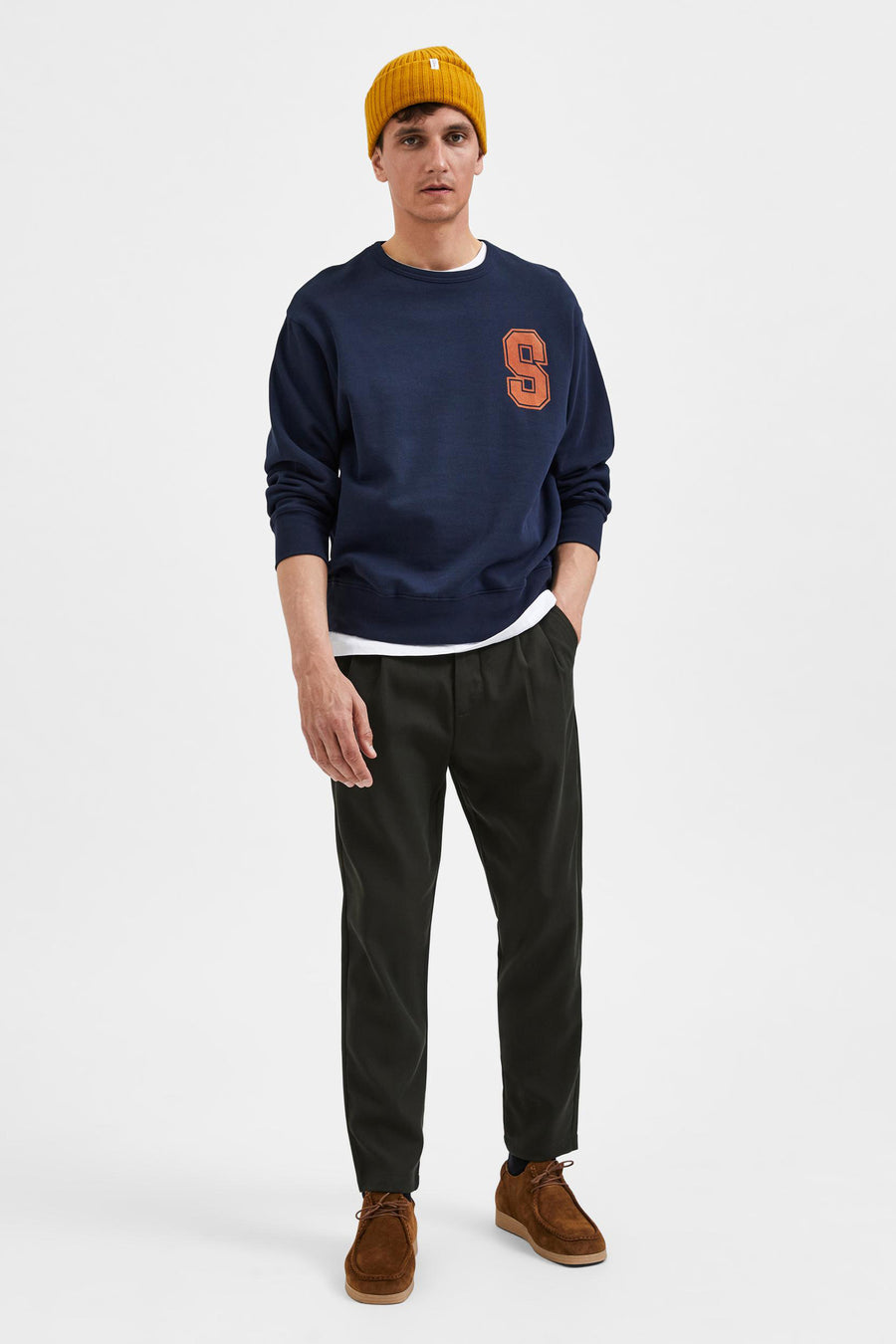 Pantalon - vert - SELECTED