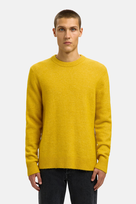 Pull à col rond - jaune