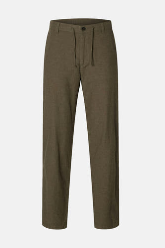 Pantalon multicolore de SELECTED, avec une texture lisse et une ceinture élastiquée.