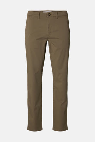 Pantalon de costume brun SELECTED,, et avec bout bout bout.