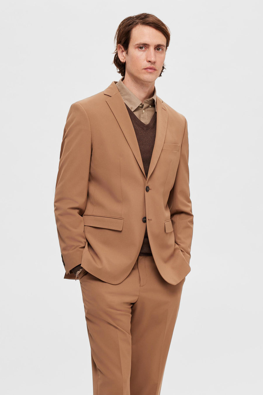 Blazer - brun - SELECTED