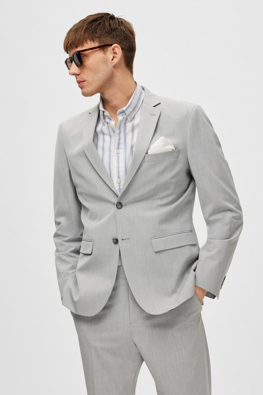 Blazer - gris - SELECTED