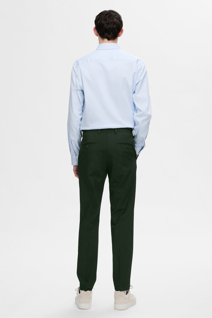 Pantalon de costume - vert - SELECTED - 4