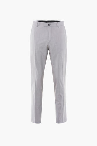 Pantalon de costume gris SELECTED, avec des poches arrière et une subtile texture.