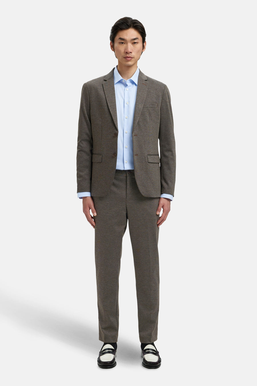 Pantalon de costume - brun - SELECTED