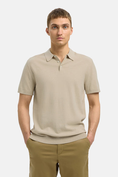 SLHBERG SS KNIT POLO NOOS